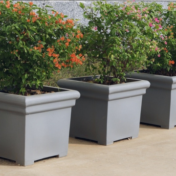 Crystal design planter - durable plastic